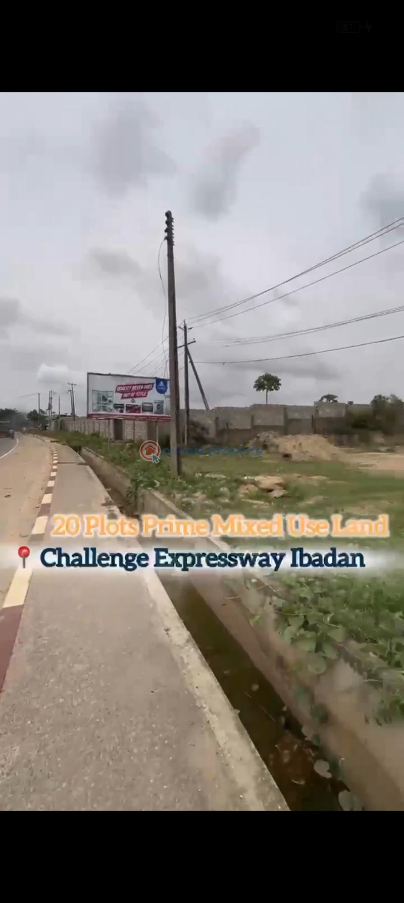 Land For Sale Located Near **ayefele Music House, Fresh Fm, Challenge Bus Terminal, And Lead City University Ibadan Oyo - 0