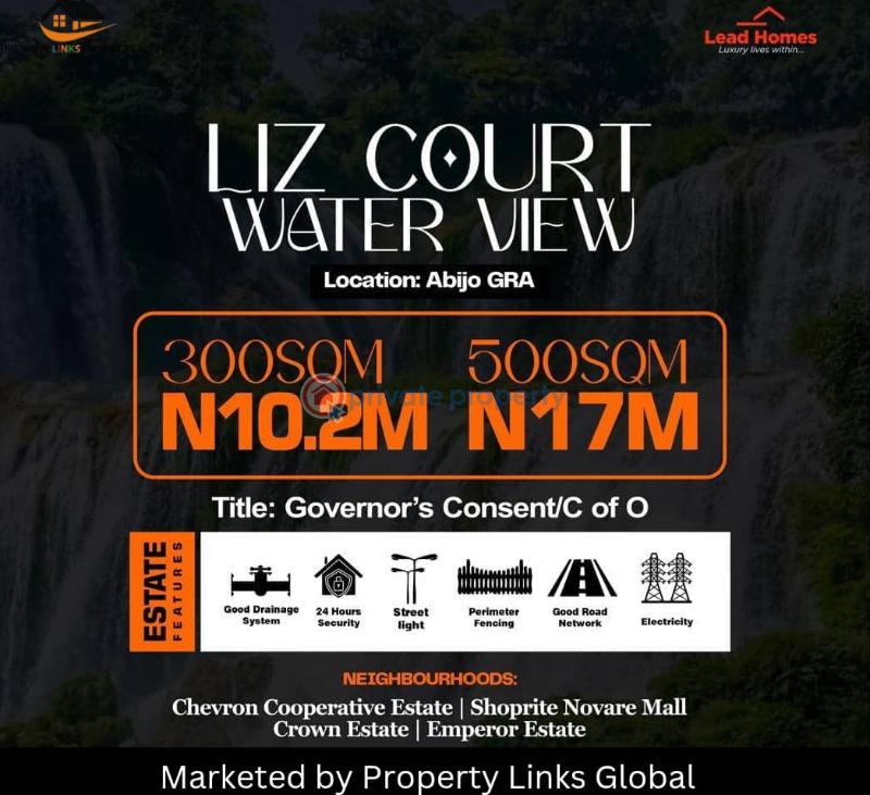Residential Land For Sale Liz Court Water View Estate Is Located At Abijo Gra Ajah Lagos