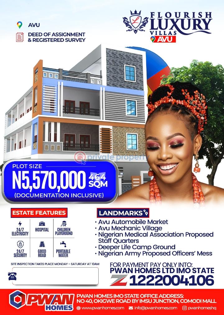 Residential Land For Sale Flourish Luxury Villa Avu Owerri Imo