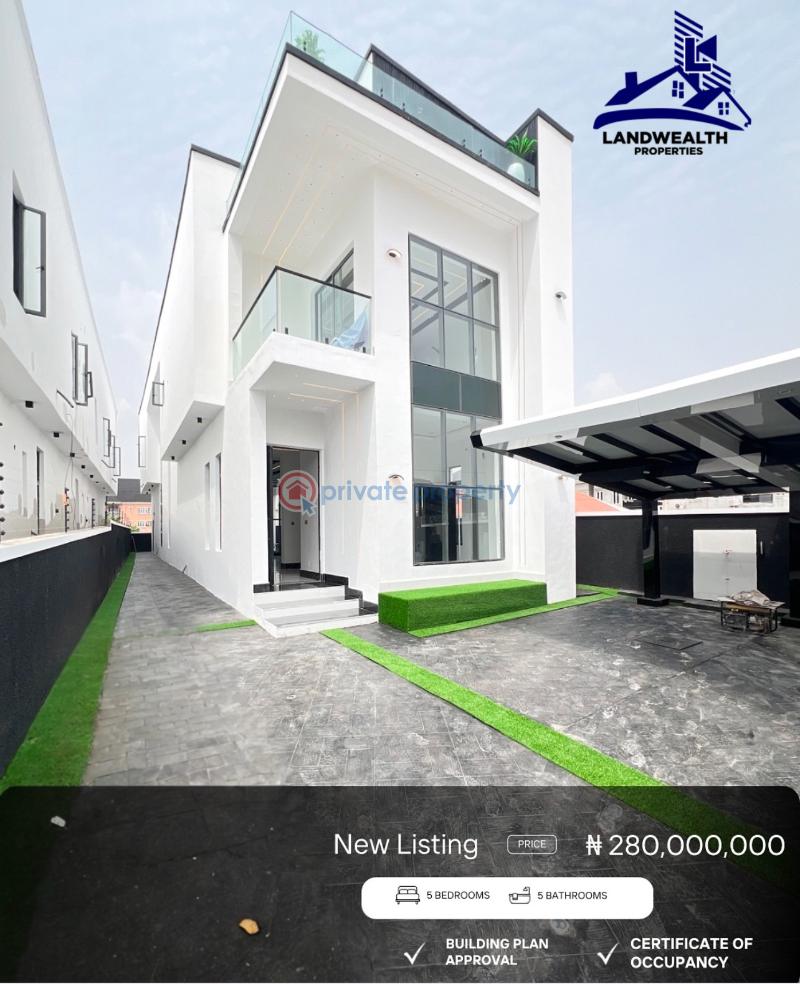5 bedroom Detached Duplex For Sale Secure Estate At Ajah Lekki Ajah Lagos - 0