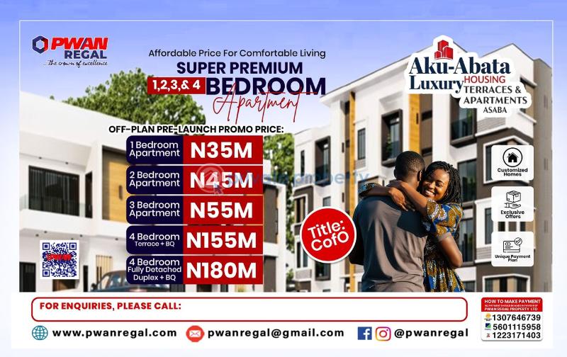 1 bedroom Block Of Flats For Sale Aku Abata Luxury Housing Estate, Asaba Asaba Delta