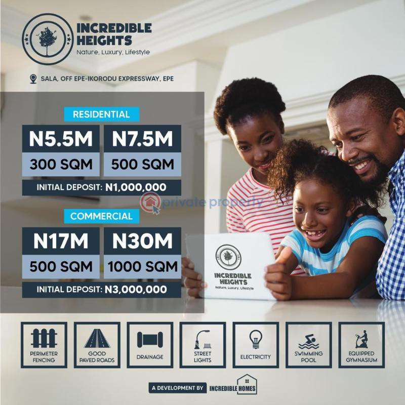 For sale Land Incredible Heights Estate At Sala Town Off Epe Itokin