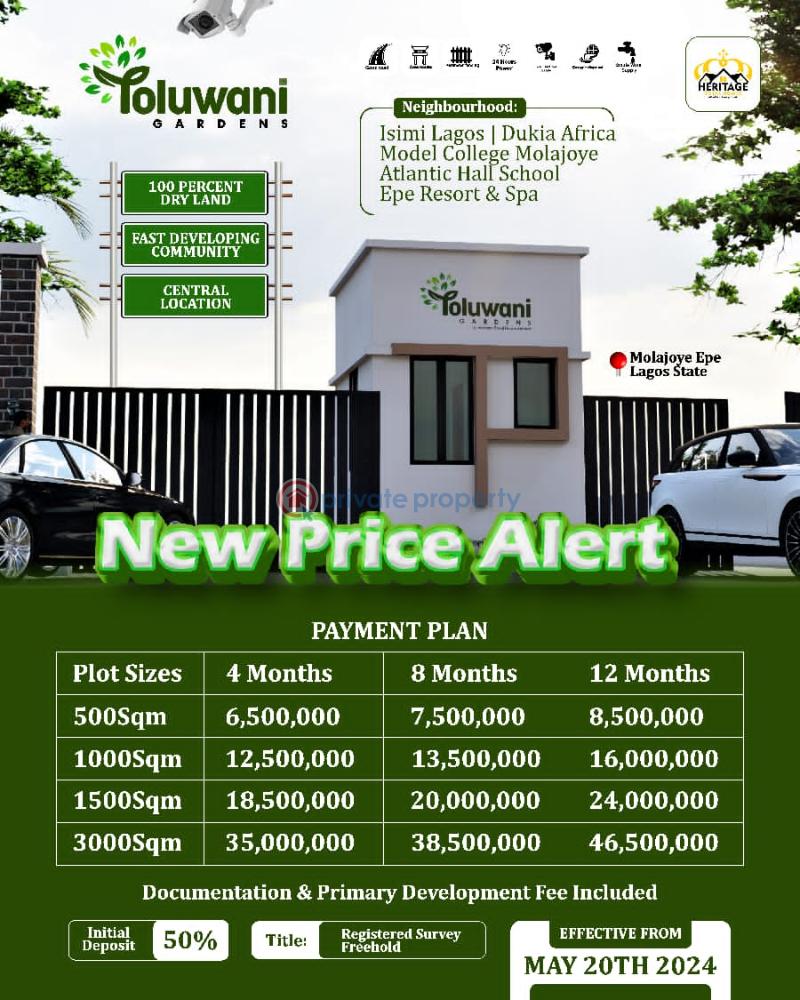 Residential Land For Sale Molajoye Epe, Alaro City Epe Lagos - 1