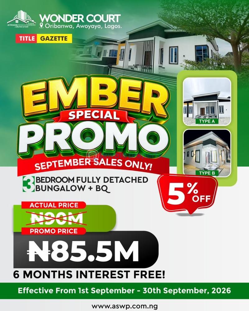 3 bedroom Detached Bungalow For Sale Oribanwa Awoyaya Ibeju Lekki Lagos Oribanwa Ibeju-Lekki Lagos - 9