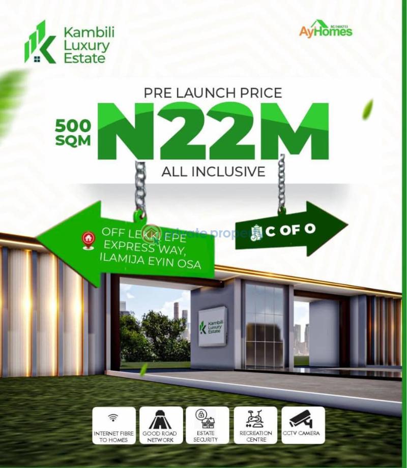 Residential Land For Sale Off Lekki Epe Expressway, Ilamija Eyin Osa Free Trade Zone Ibeju-Lekki Lagos - 1