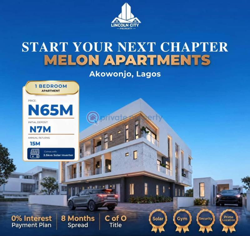 1 bedroom Block Of Flats For Sale Melon Apartments Akowonjo Alimosho Lagos