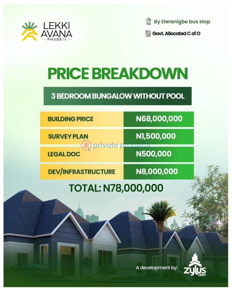 3 bedroom Bungalow For Sale Lekki Avana Phase 2 By Eleranigbe Bus Stop Eleran Igbe Ibeju-Lekki Lagos - 2