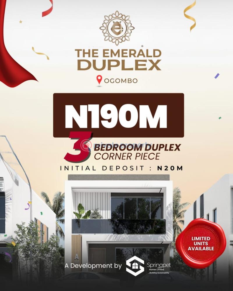 3 bedroom Duplex For Sale The Emerald Duplex Ogombo Abraham Adesanya Abraham Adesanya Ajah Lagos
