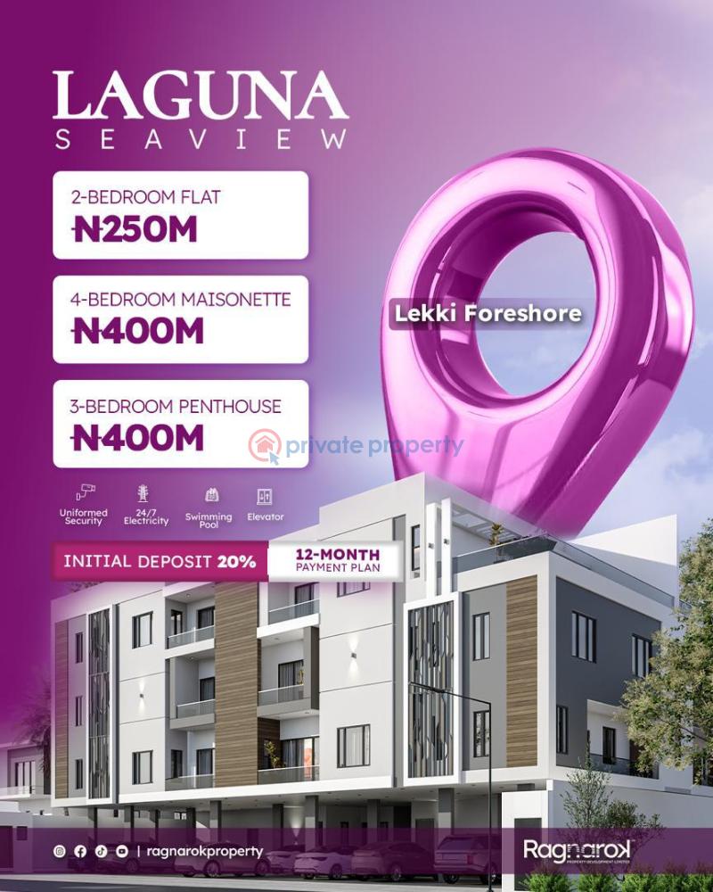 3 bedroom Penthouse For Sale Laguna Seaview Foreshore Lekki Phase 1 Lekki Phase 1 Lagos