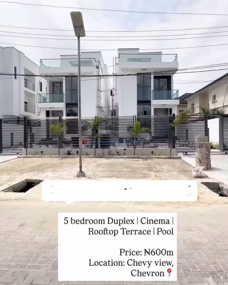 5 bedroom Detached Duplex For Sale Chevy View Estate Chevron Chevron Drive Lekki Lagos - 1