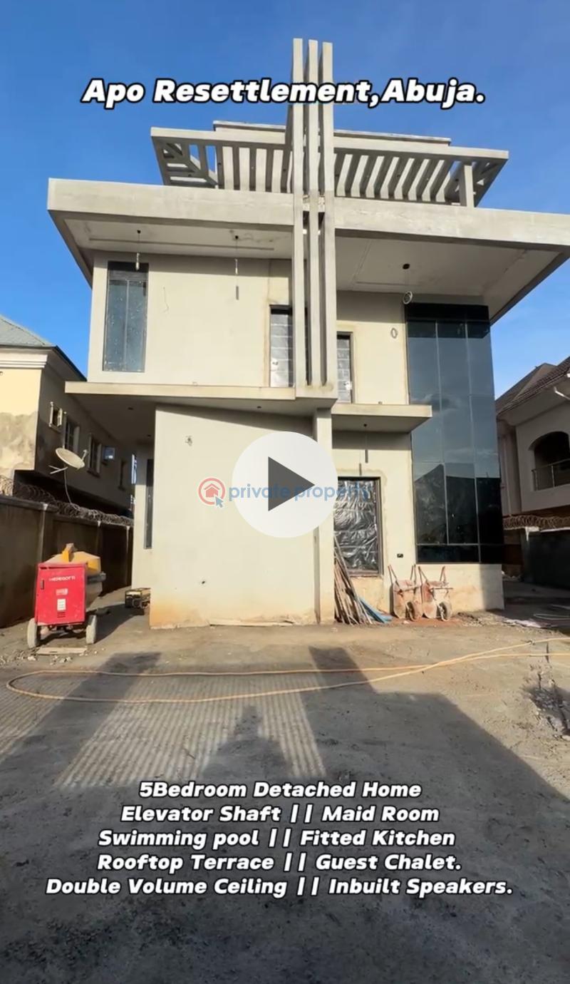 5 bedroom Detached Duplex For Sale Apo Abuja Phase 2 