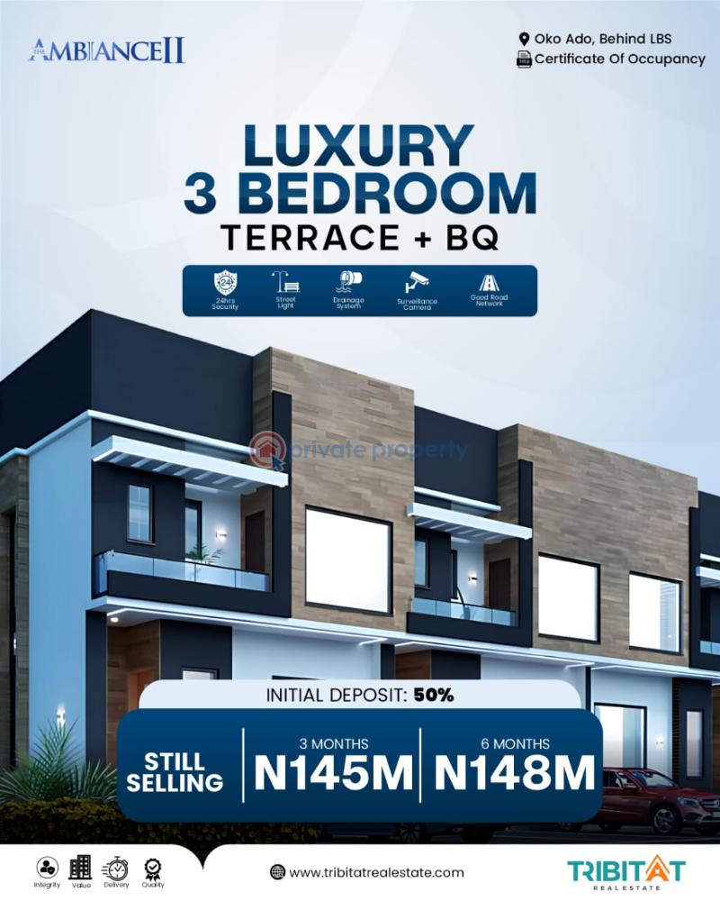3 bedroom Terraced Duplex For Sale Sangotado Sangotedo Ajah Lagos - 0