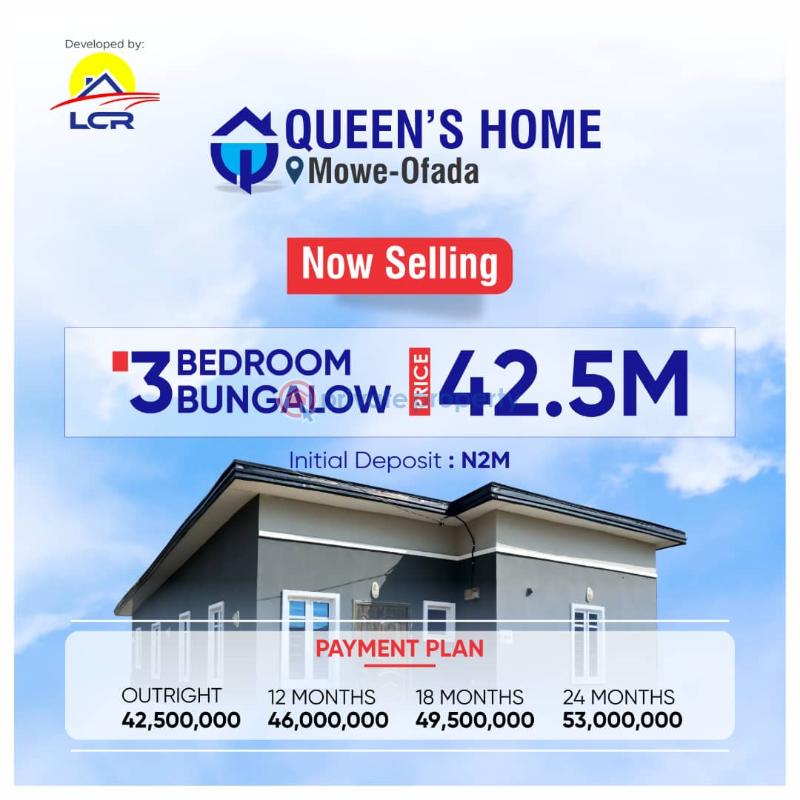 3 bedroom Semi detached Bungalow For Sale Mowe Ogun area  - 1