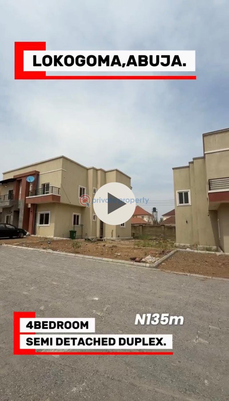 4 bedroom Semi detached Duplex For Sale Lokogoma Abuja Phase 2 