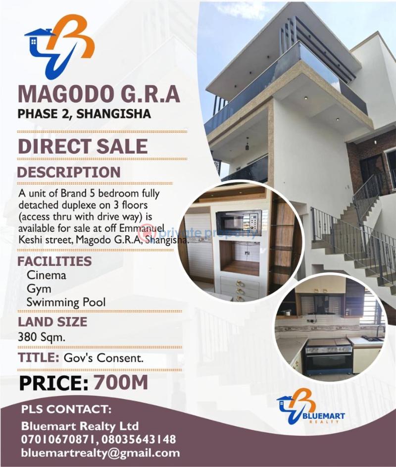5 bedroom Duplex For Sale Magodo Gra, Phase 2 Shangisha Maryland Lagos - 0