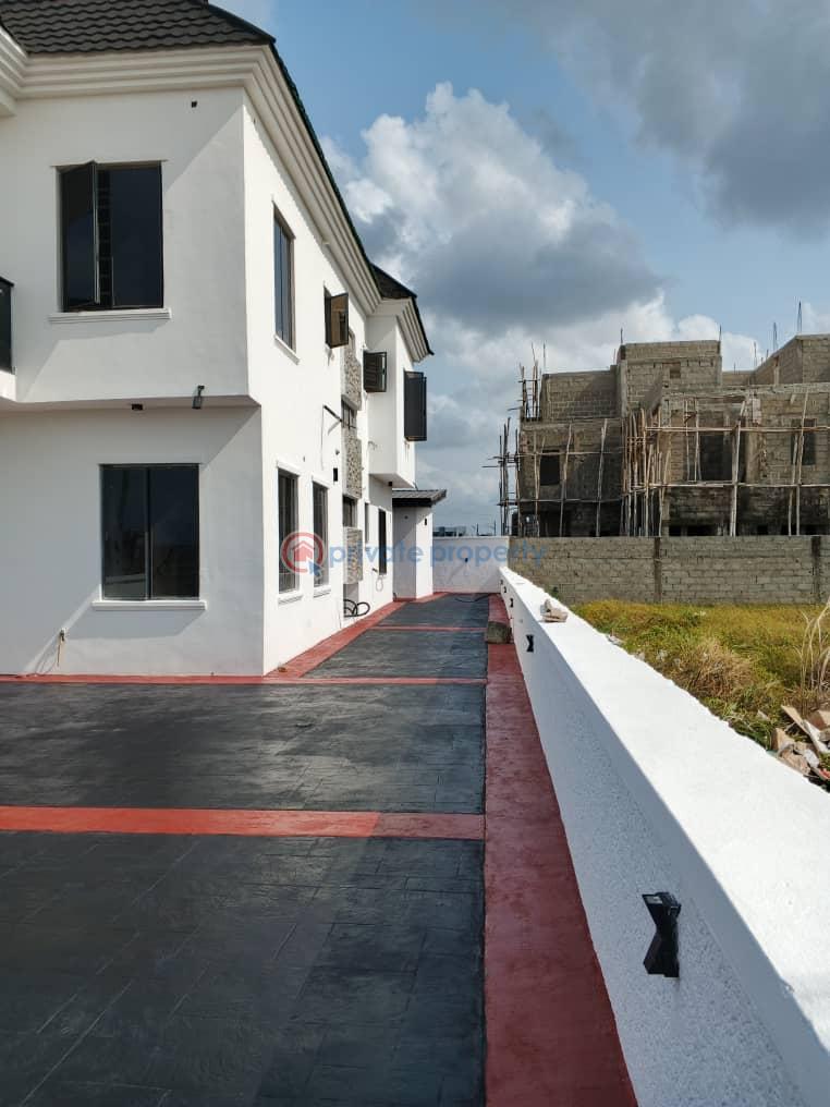 5 bedroom Semi detached Duplex For Sale Chàplin Court Estate, Beside New Ojaja Mall, Opposite Lekki Scheme 2 Gate,ogombo Road, Abraham Adesanya, Lagos State Abraham Adesanya Ajah Lagos - 1