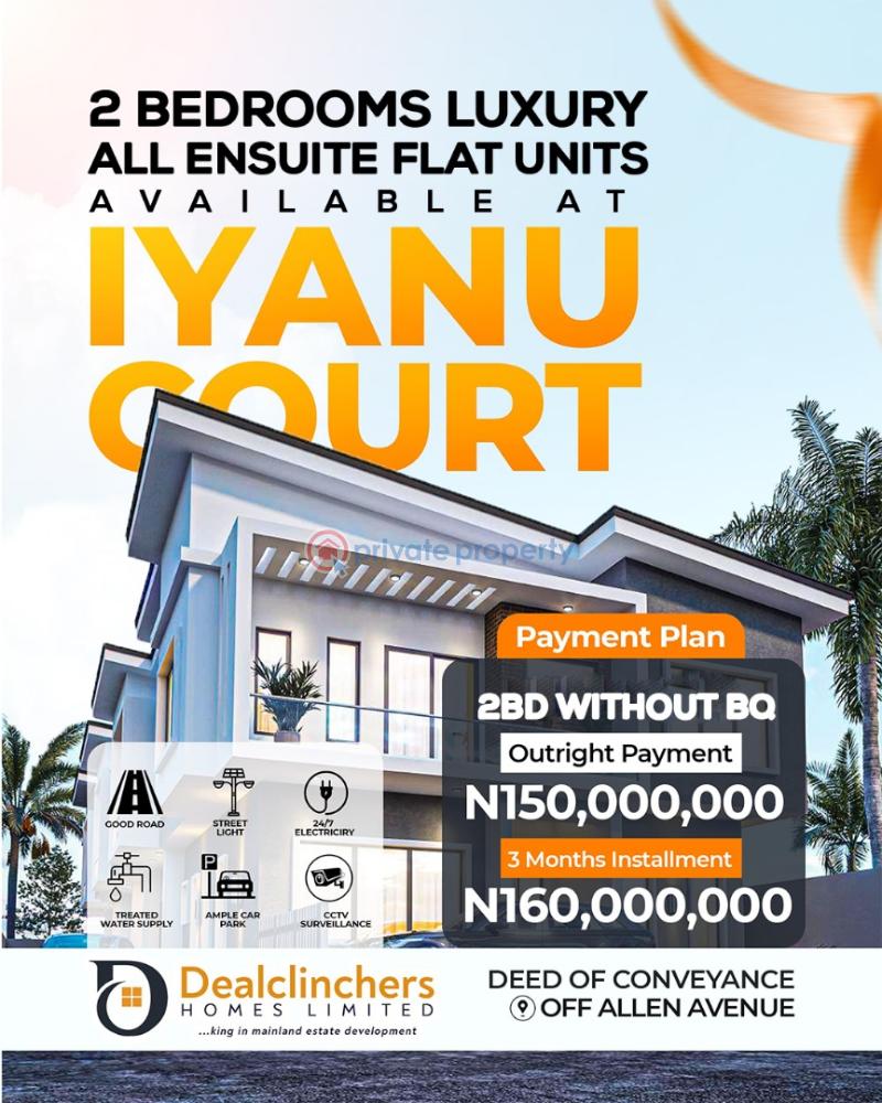 2 bedroom Flat & Apartment For Sale Iyanu Court, Off Allen Avenue Allen Avenue Ikeja Lagos