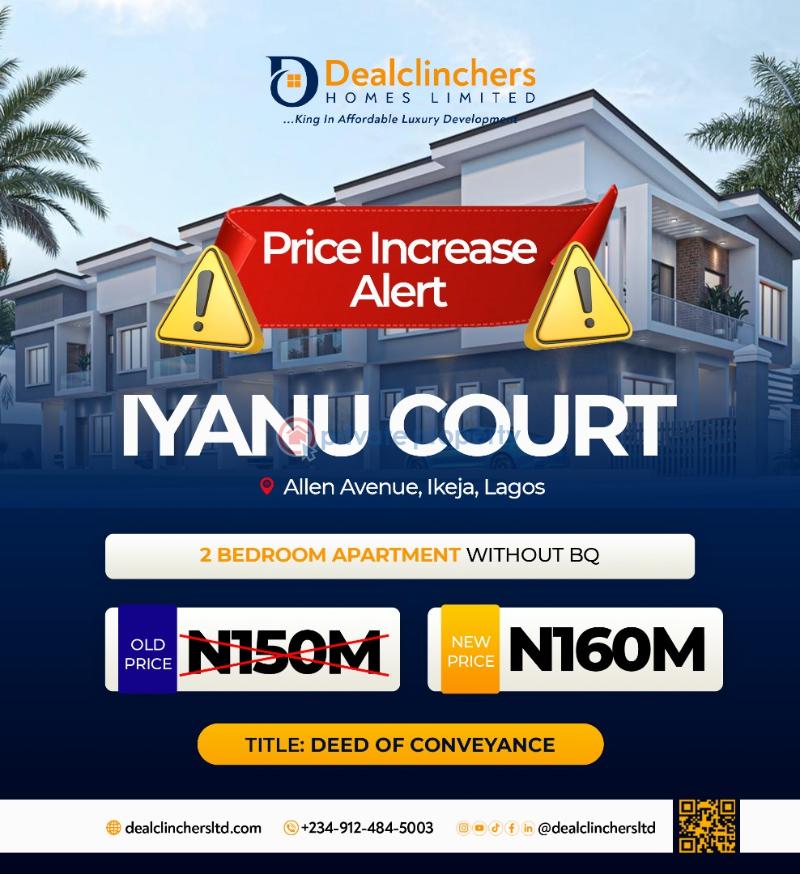 2 bedroom Flat & Apartment For Sale Iyanu Court, Off Allen Avenue Allen Avenue Ikeja Lagos - 1