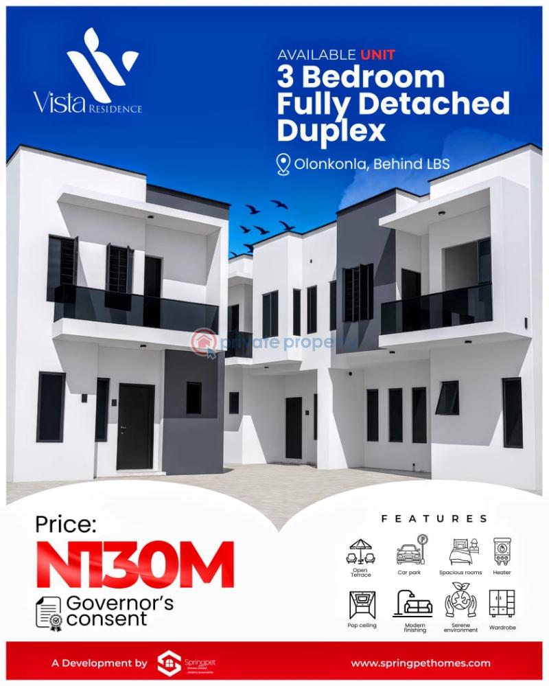 3 bedroom Detached Duplex For Sale Sangotedo Lbs Sangotedo Ajah Lagos - 1