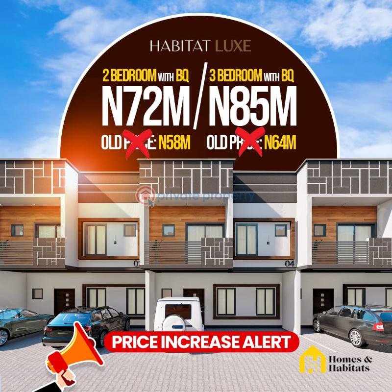 2 bedroom Terrace For Sale Habitat Luxe, Okun Ajah, Lekki Scheme Ii, Abraham Adesanya Ajah Lagos - 2