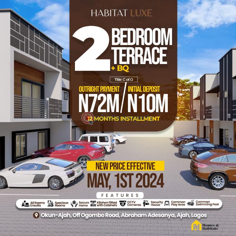 2 bedroom Terrace For Sale Habitat Luxe, Okun Ajah, Lekki Scheme Ii, Abraham Adesanya Ajah Lagos - 3