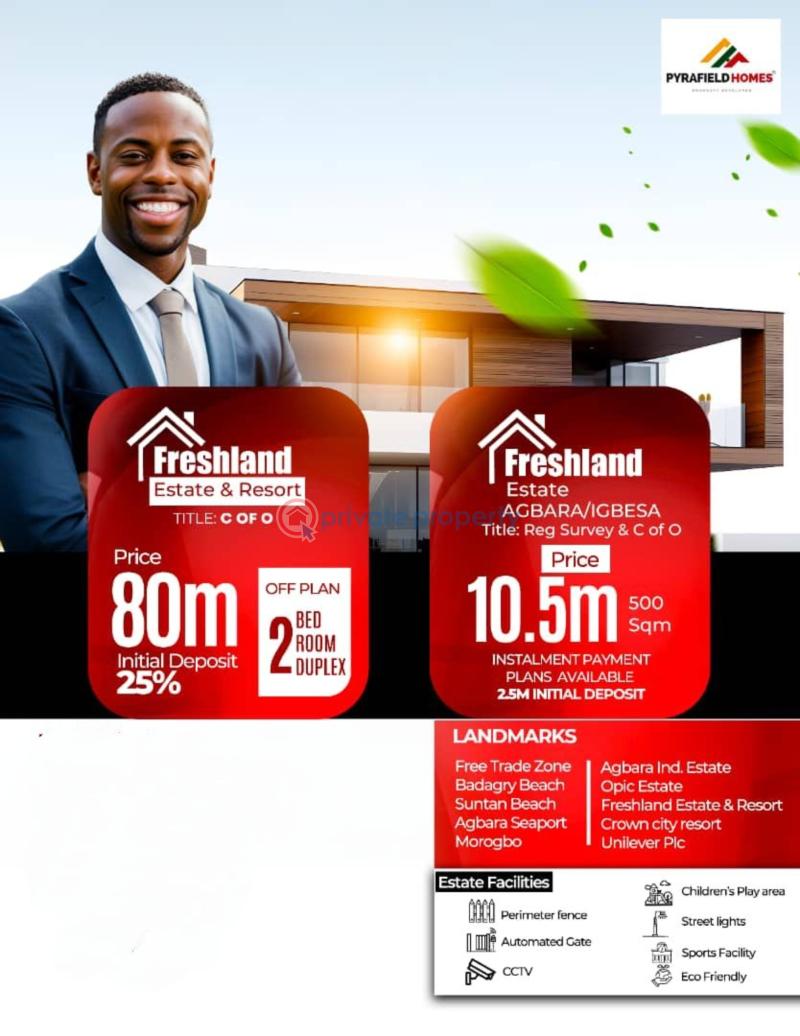 2 bedroom Duplex For Sale Freshland Estate Located Agbara Ogun area 
