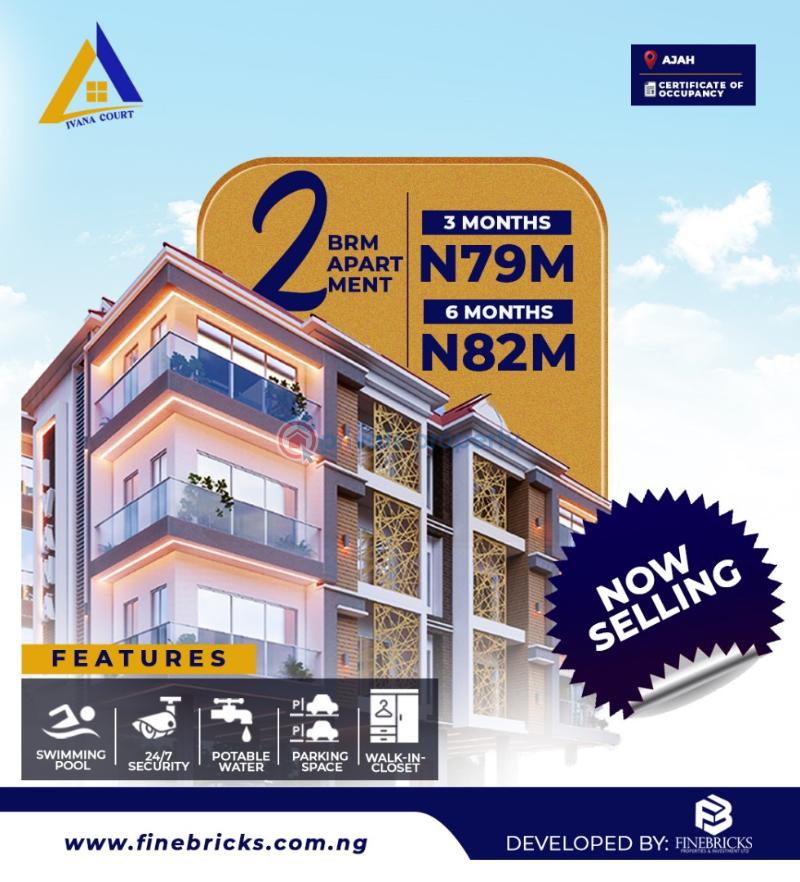 2 bedroom Block Of Flats For Sale Ivana Court, Thomas Estate Ajah Lagos - 1