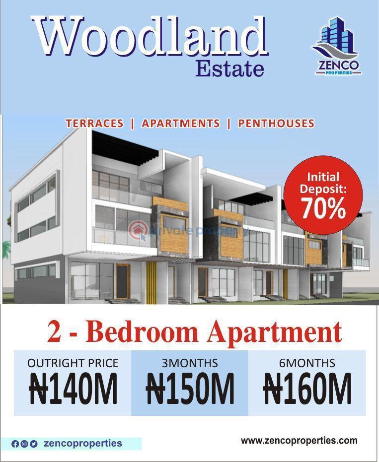 2 bedroom Block Of Flats For Sale Woodland Estate, By Konga Ikate Elegushi Lekki Lagos - 2