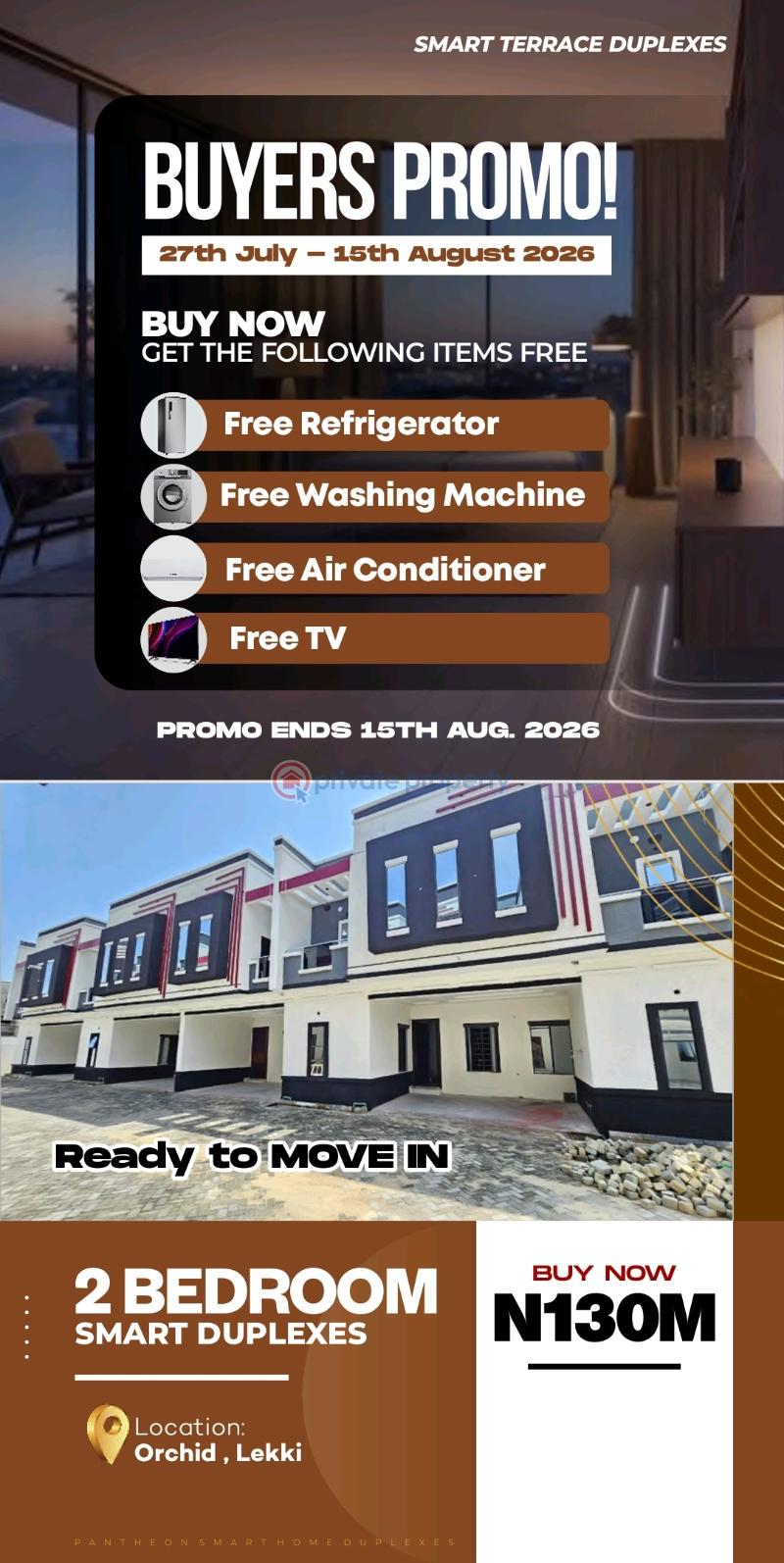 2 bedroom Terraced Duplex For Sale Pantheon Bridge, Pantheon Street, Orchid Road Lafiaji Lekki Lagos - 10