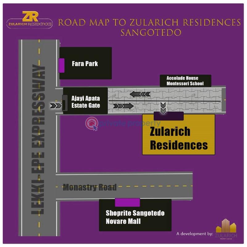 3 bedroom Terraced Duplex For Sale Zularich Residence, Inside Ajayi Apata Estate, Beside Fara Park, Sangotedo Ajah Lagos - 8