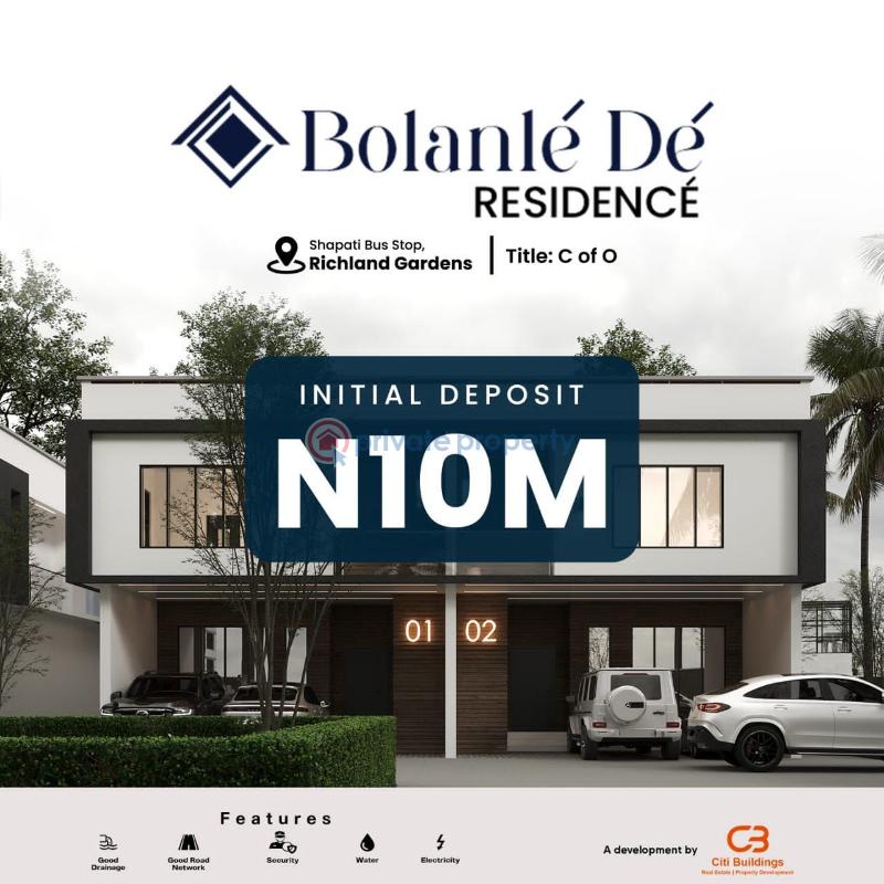 3 bedroom Terraced Duplex For Sale Bolanle Residence, Bogije Shapatti Ibeju-Lekki Lagos - 3
