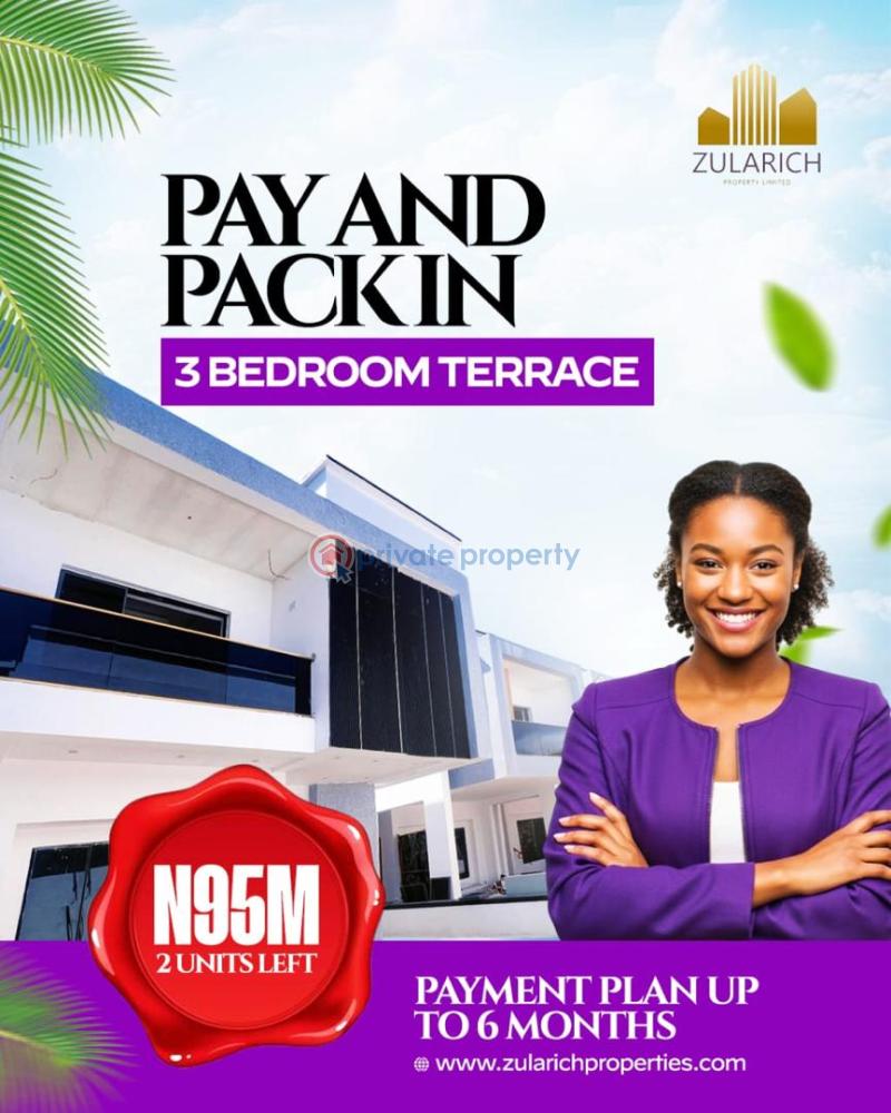 3 bedroom Terraced Duplex For Sale Zularich Residence, Inside Ajayi Apata Estate, Beside Fara Park, Sangotedo Ajah Lagos - 14