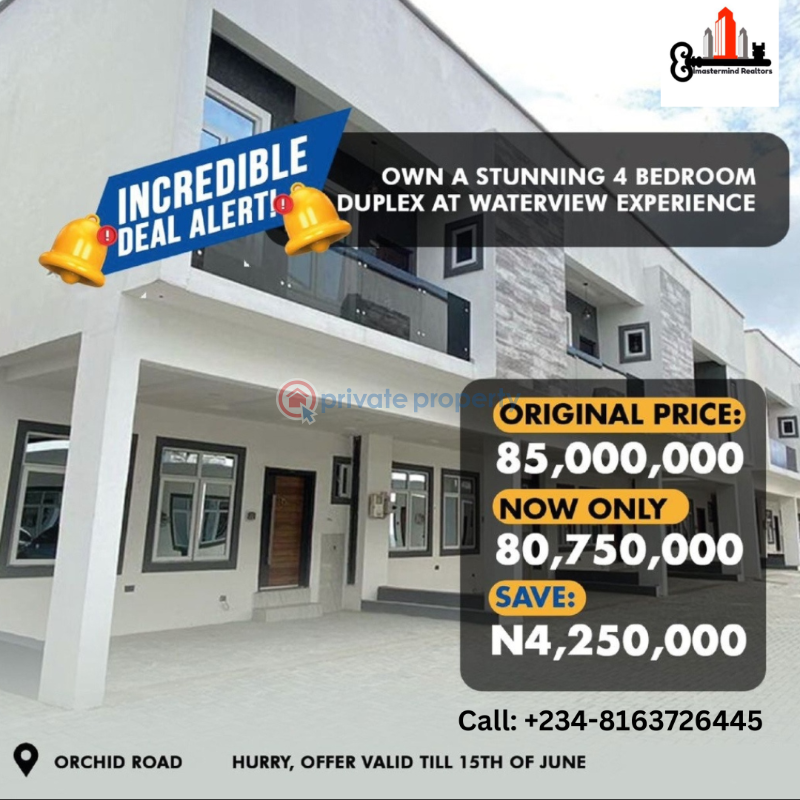 4 bedroom Terraced Duplex For Sale Ikota Lekki Lagos - 0