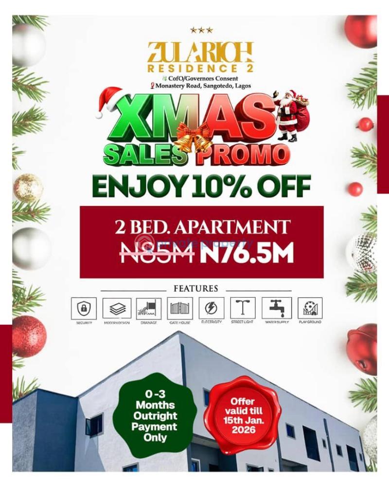 4 bedroom Terrace For Sale Zularich Residence 2, Monastery Road Sangotedo Lagos - 4