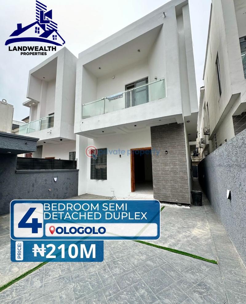 4 bedroom Semi detached Duplex For Sale Ologolo Lekki Lagos - 0