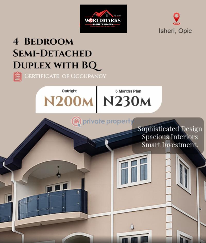 4 bedroom Semi detached Duplex For Sale Isheri North Gra By Opic Opic Lagos Extension Ogun - 1