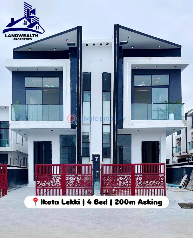 4 bedroom Semi detached Duplex For Sale Secure Estate At Ikota Lekki Ikota Lekki Lagos - 9