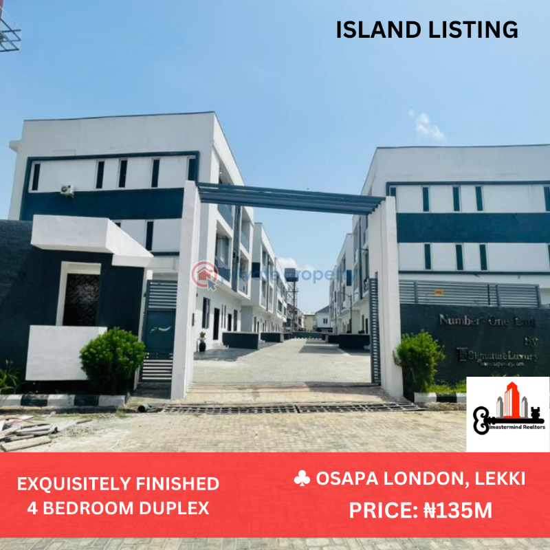 4 bedroom Semi detached Duplex For Sale Osapa London Lekki Lagos - 0