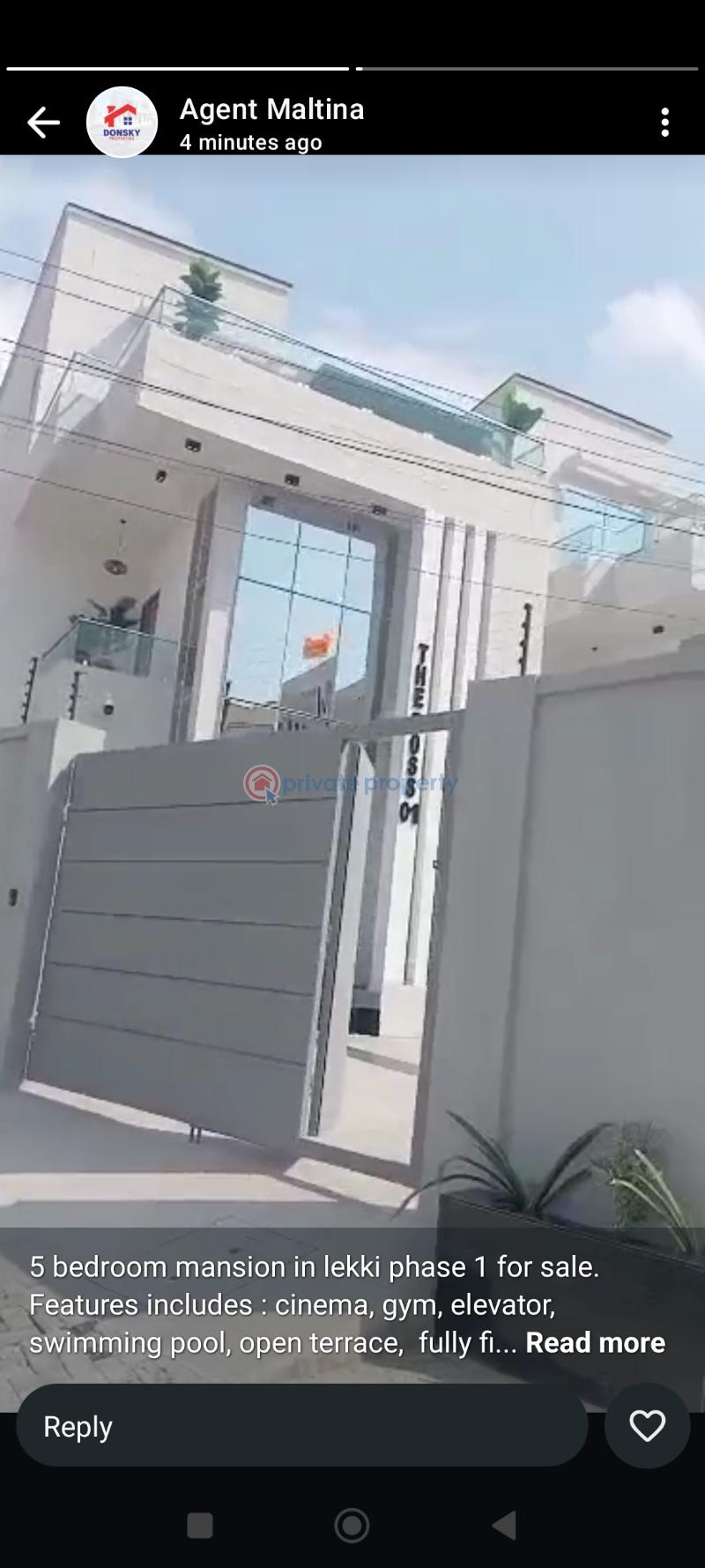 5 bedroom Maisonette For Sale Lekki Phase 1 Lagos - 3