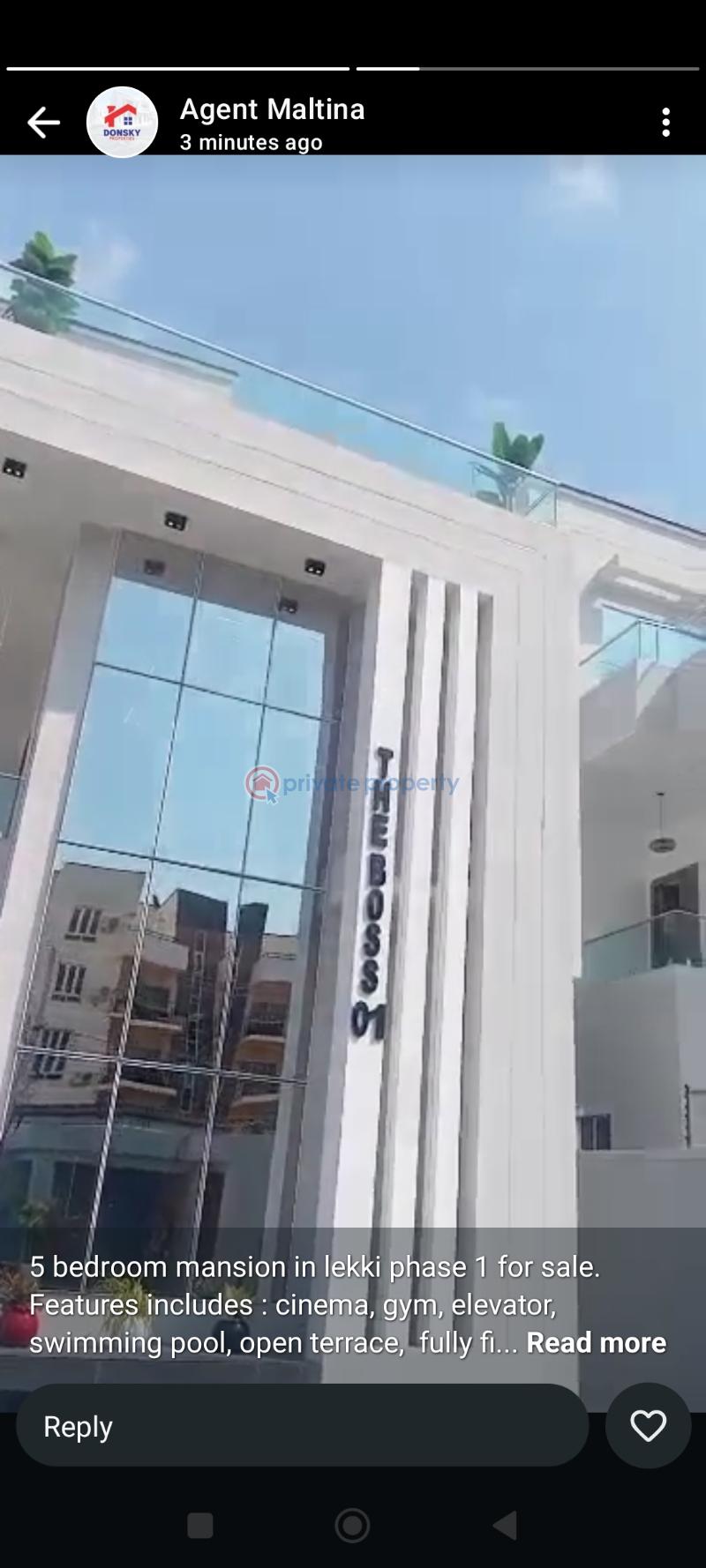 5 bedroom Maisonette For Sale Lekki Phase 1 Lagos - 0