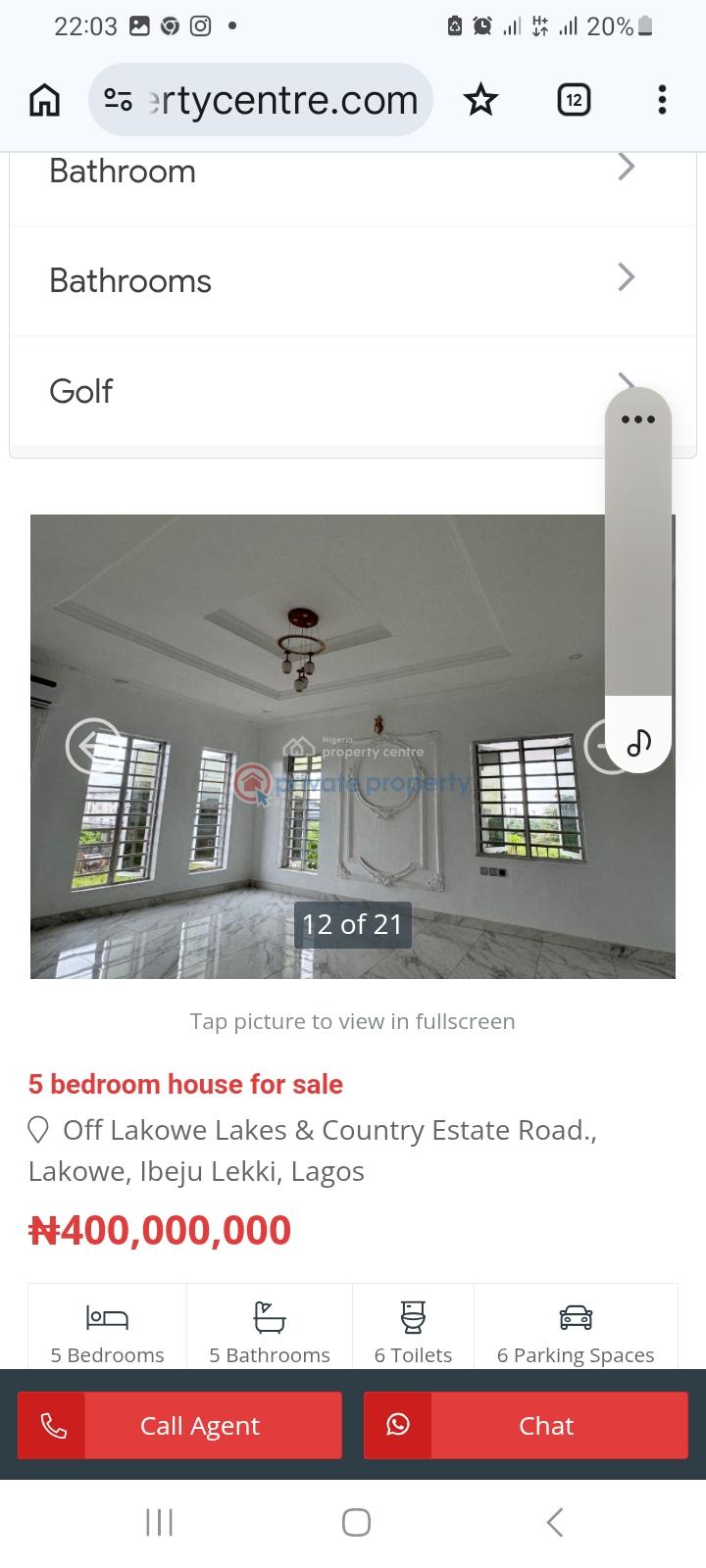 5 bedroom Detached Duplex For Sale Lakowe Lakes And Country Estate Road Lakowe Ajah Lagos - 9