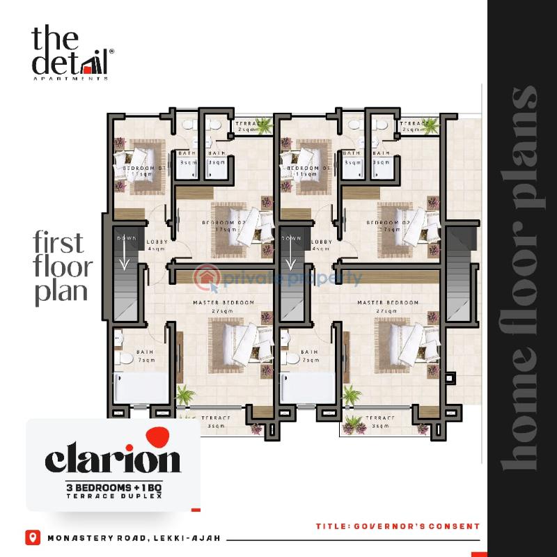 3 bedroom Flat & Apartment For Sale Behind Novaire Mail Sangotedo. Lagos Island  - 2
