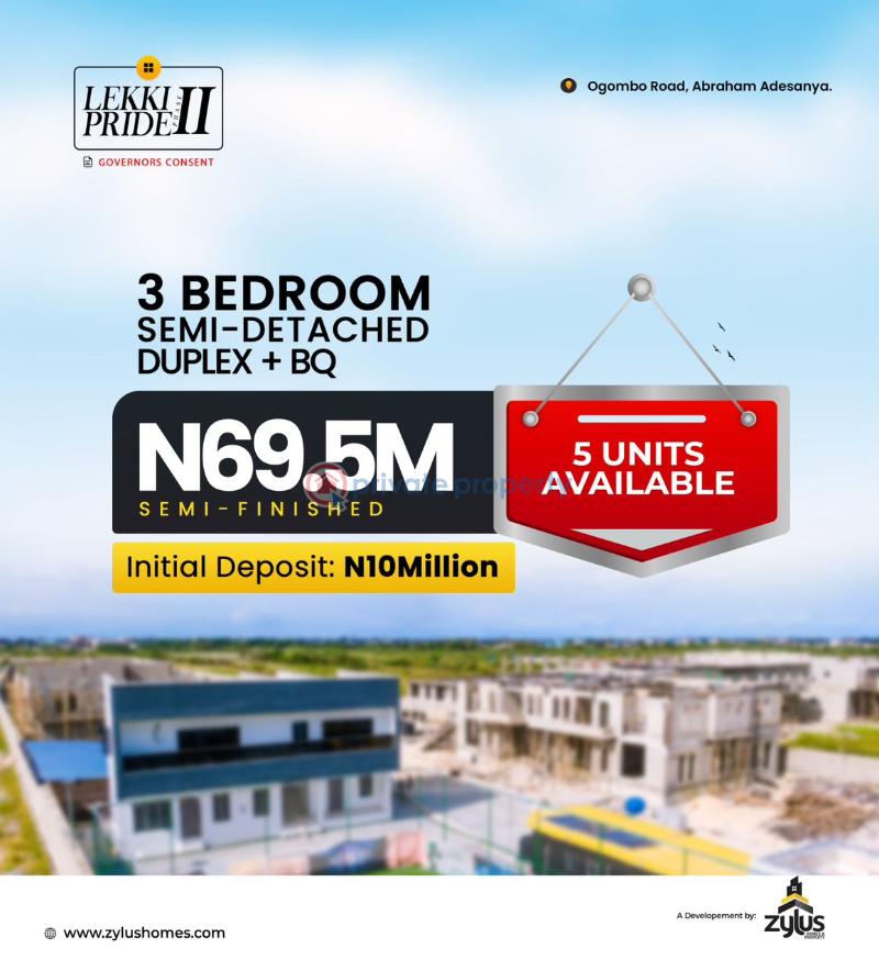 Tastefully finished duplexes with bq - 2 2 bedroom Duplex For Sale Lekki Pride 2, Ogombo Road, Abraham Adesanya Ajah Lagos - 2