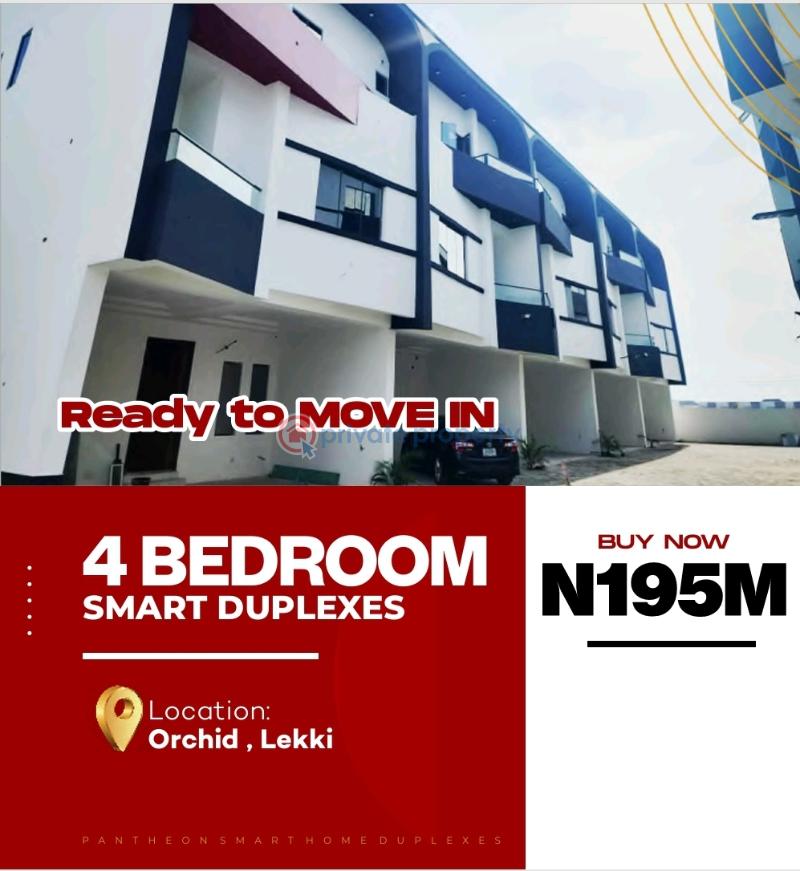 4 bedroom House For Sale Pantheon Bridge Street ,along Orchid Hotel Road, Before Cooplag Estate , Lafiaji Lekki Lagos - 8