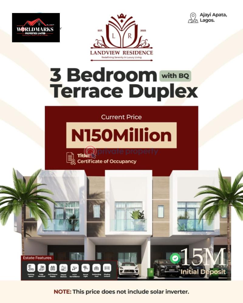 4 bedroom Duplex For Sale Landview Residence Ajayi Apata Sangotedo Sangotedo Ajah Lagos - 3