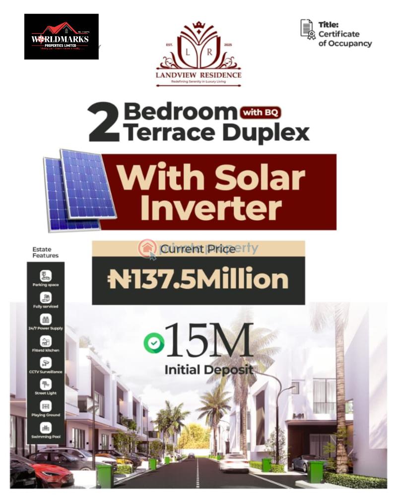 4 bedroom Duplex For Sale Landview Residence Ajayi Apata Sangotedo Sangotedo Ajah Lagos - 1