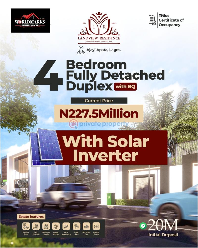 4 bedroom Duplex For Sale Landview Residence Ajayi Apata Sangotedo Sangotedo Ajah Lagos - 12