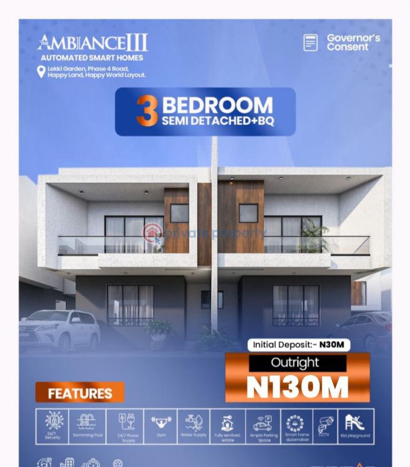 3 bedroom Duplex For Sale Ambiance Iii Smart Homes By Lagos Business School Ajah Lagos Sangotedo Ajah Lagos - 2
