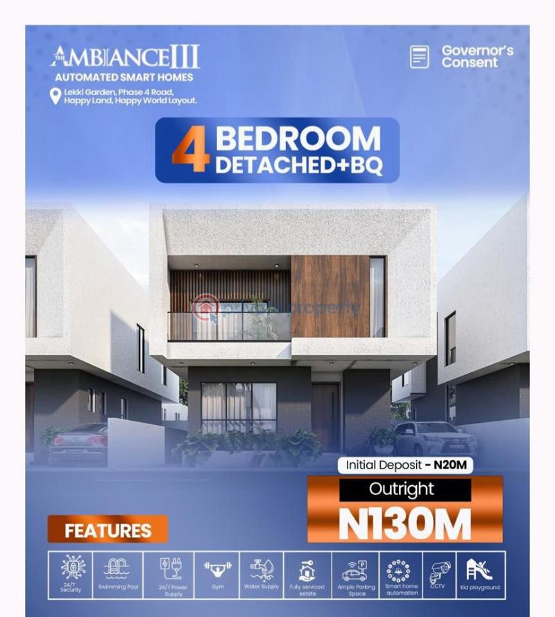 4 bedroom Detached Duplex For Sale Ambiance Estate Phase Iii Behind Lagos Business School Ajah Lekki Lagos Ajiwe Ajah Lagos - 0