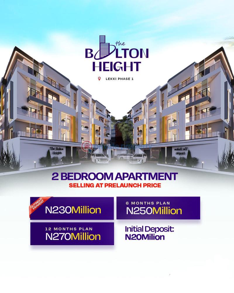 2 bedroom Block Of Flats For Sale Bolton Height Luxury Apartment Lekki Phase 1 Lagos Lekki Phase 1 Lagos - 0